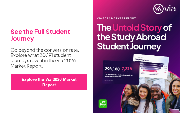 &nbsp; See the Full Student Journey Go beyond the conversion rate. Explore what 20,191 student journeys reveal in the Via 2026 Market Report. &nbsp;