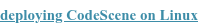 deploying CodeScene on Linux