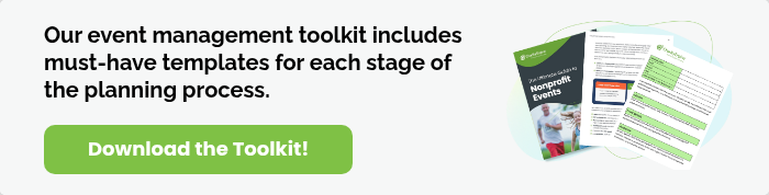 Our event management toolkit includes must-have templates for each stage of the planning process.  