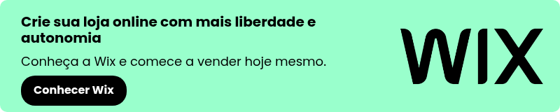 Crie sua loja online com mais liberdade e autonomia &nbsp; Conheça a Wix e comece a vender hoje mesmo.