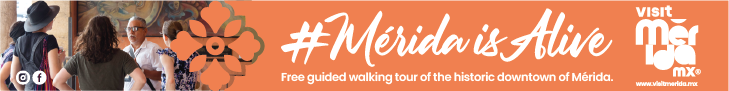 Free guided walking tours of the historic downtown of Merida