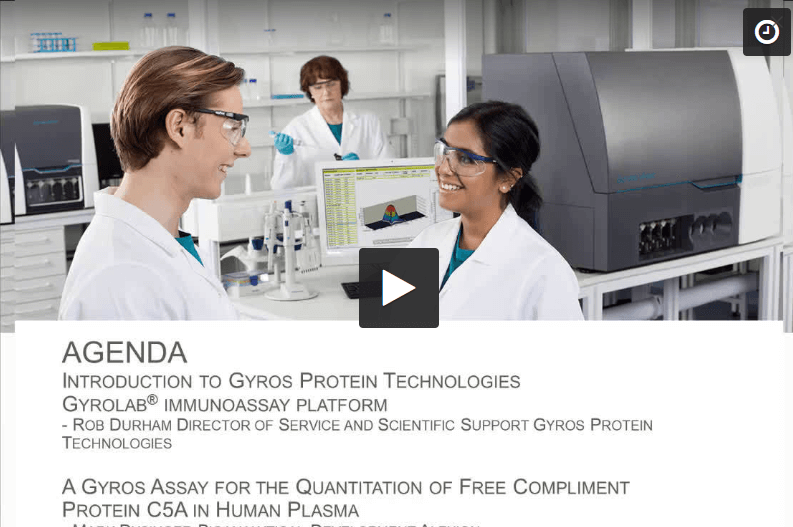 A Gyrolab assay for the quantitation of free complement protein C5a in human plasma
