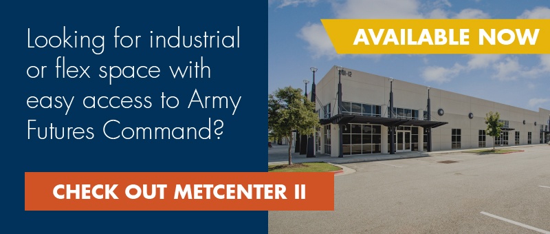 Looking for industrial or flex space near Army Futures Command? Check out MetCenter II.