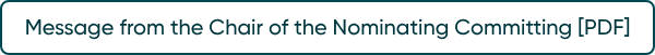 Message from the Chair of the Nominating Committing [PDF]