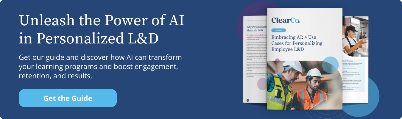 Embracing AI 4 Use Cases for Personalizing Employee L&amp;D Mockup