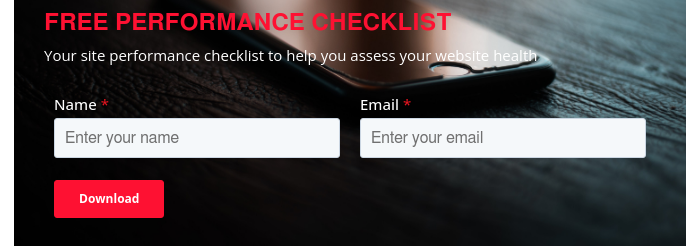 FREE PERFORMANCE CHECKLIST Your site performance checklist to help you assess your website health   