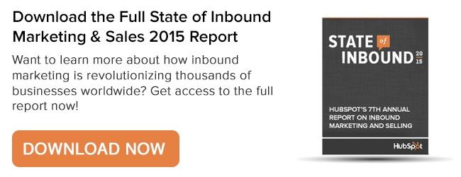 Download HubSpot's State of Inbound Marketing 2015