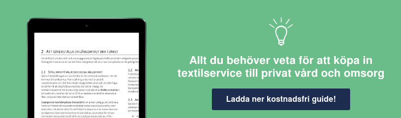Guide för att köpa in textilservice för privat vård och omsorg Ladda ner kostnadsfri guide!