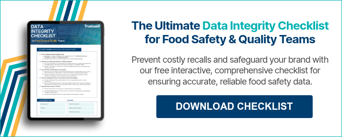 data integrity checklist CTA