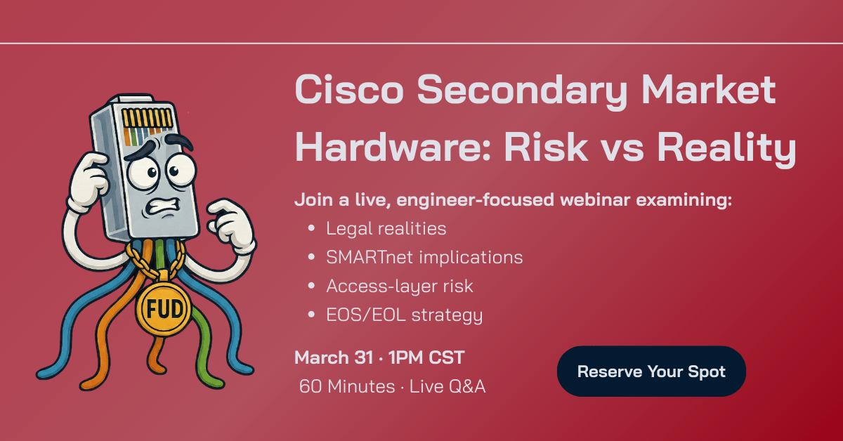 Is Cisco Secondary Market Risk Overstated Webinar