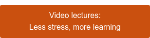 Video lectures: Less stress, more learning