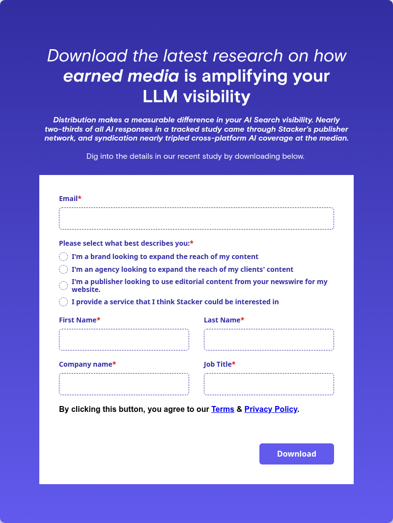 Download the latest research on how earned media is amplifying your LLM visibility
