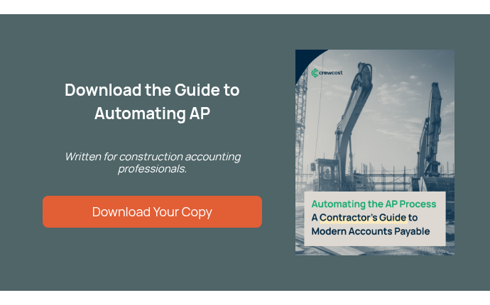 Download the Guide to Automating AP     Written for construction accounting professionals.