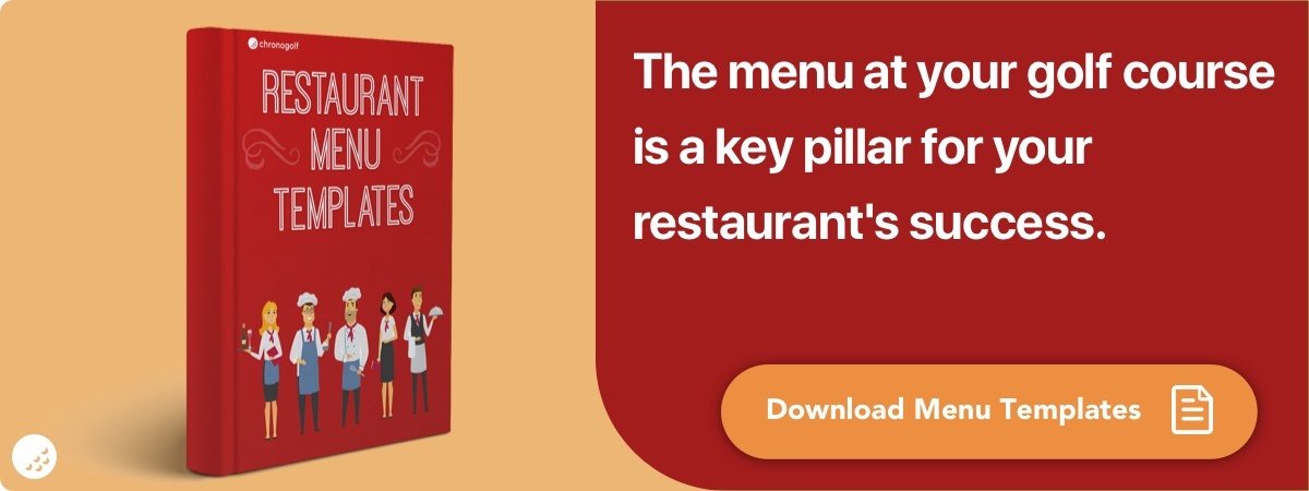 golf-restaurant-menu-templates