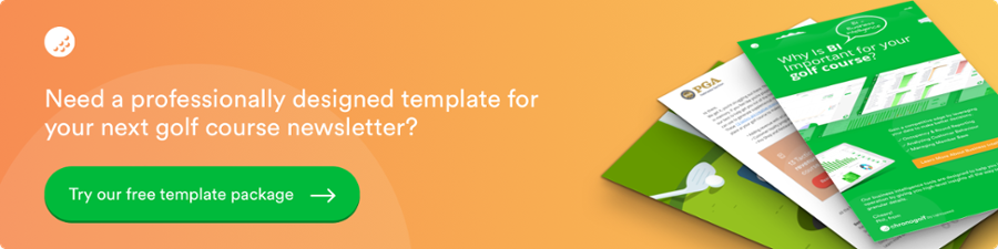 Golf Course Email Template