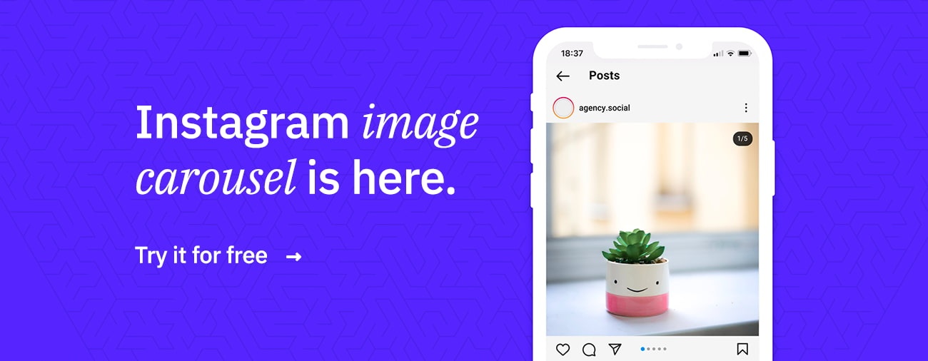 instagram image carousel feature on Sendible