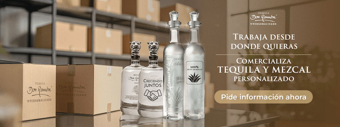 comercializa tequila y mezcal personalizado