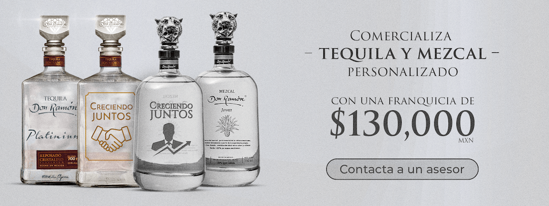 comercializa tequila y mezcal personalizado