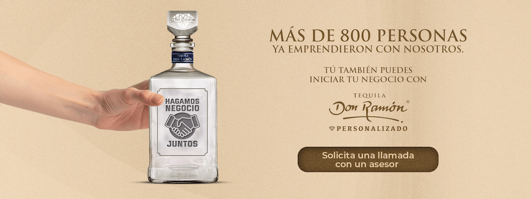 inicia tu negocio con tequila don ramon personalizado