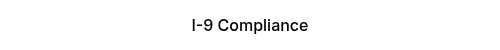 I-9 Compliance