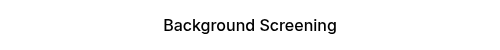 Background Screening