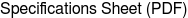 Specifications Sheet (PDF)