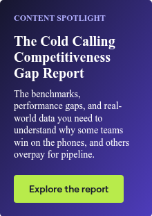 CONTENT SPOTLIGHT &nbsp; The Cold Calling Competitiveness Gap Report