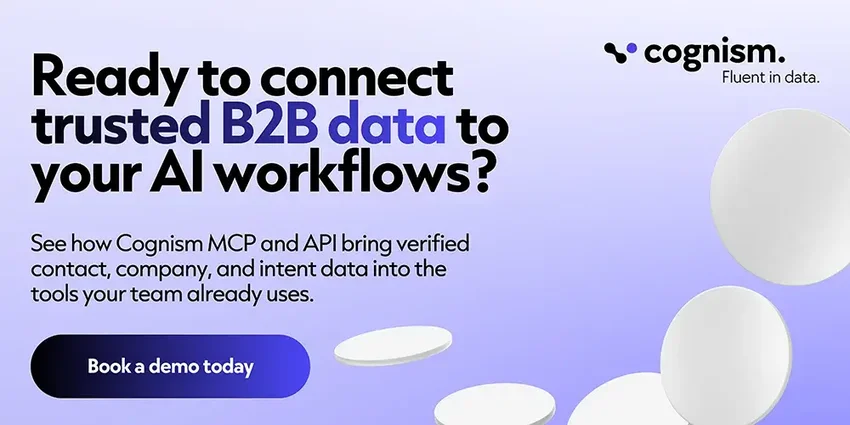 Cognism CTA Banner - MCP and API
