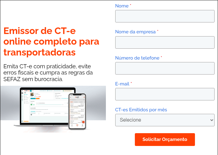 Emissor de CT-e online completo para transportadoras Emita CT-e com praticidade, evite erros fiscais e cumpra as regras da SEFAZ sem burocracia.