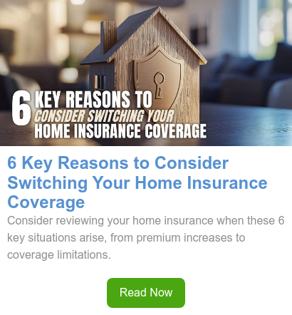6 key reasons to consider switching your home insurance coverage