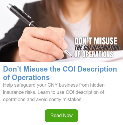 Don’t misuse the COI description of operations