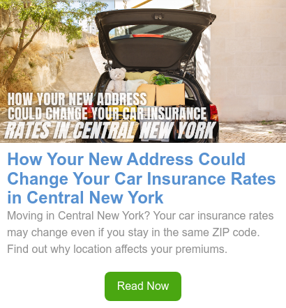 How your new address could change your car insurance rates in Central New York