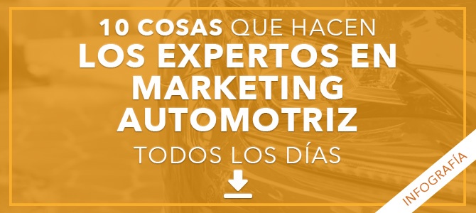 10 cosas que hacen los expertos en marketing automotriz