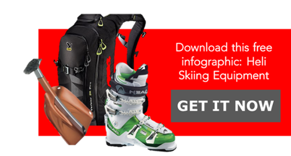 Download free infographic: Heli skiing equipment