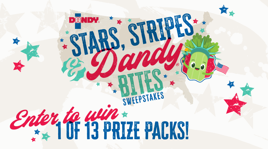 Dandy - Stars, Stripes, and Dandy Bites Sweepstakes - Enter to Win 1 of 13 Prize Packs!