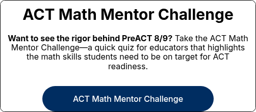 ACT Math Mentor Challenge