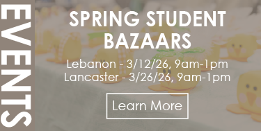 Spring Student Bazaars: Lancaster County 3/12-26, Lebanon county 3/26/26