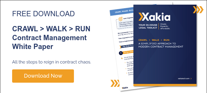 FREE DOWNLOAD CRAWL > WALK > RUN Contract Management White Paper All the steps to reign in contract chaos.  