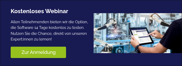 Kostenloses Webinar   Allen Teilnehmenden bieten wir die Option, die Software 14 Tage kostenlos zu testen. Nutzen Sie die Chance, direkt von unseren Expert:innen zu lernen!  