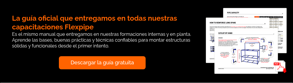 La gu&iacute;a oficial que entregamos en todas nuestras capacitaciones Flexpipe Es el mismo manual que entregamos en nuestras formaciones internas y en planta. Aprende las bases, buenas pr&aacute;cticas y t&eacute;cnicas confiables para montar estructuras s&oacute;lidas y funcionales desde el primer intento. &nbsp;