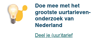 Doe mee met het grootste uurtarieven-onderzoek van Nederland  Deel je (uur)tarief