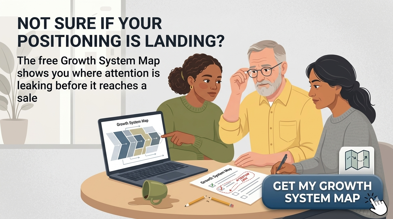 Not sure if your positioning is landing? Get our Growth System map!