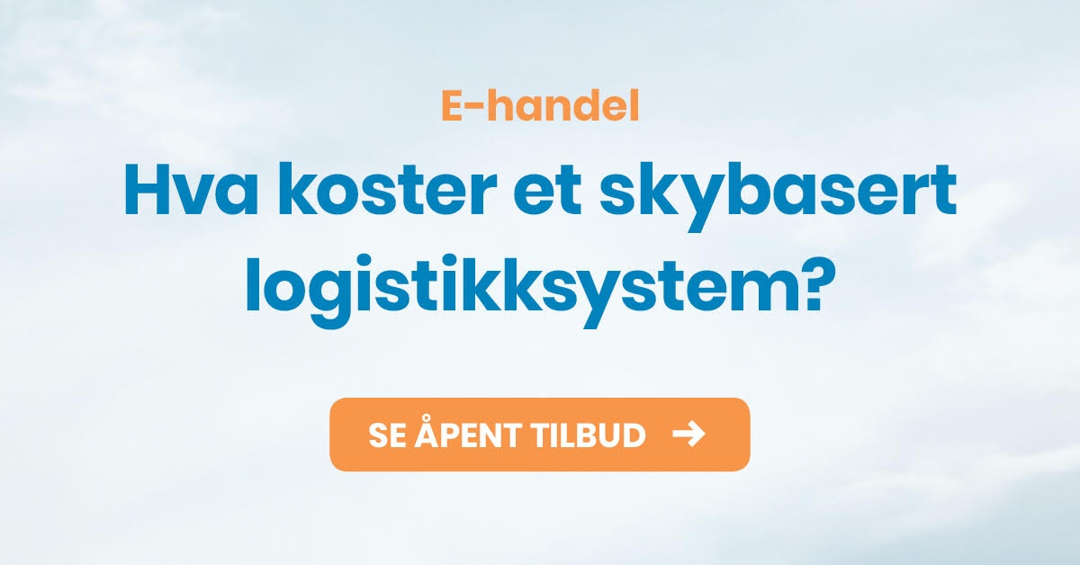 Hva koster et skybasert logistikksystem? Se åpent tilbud