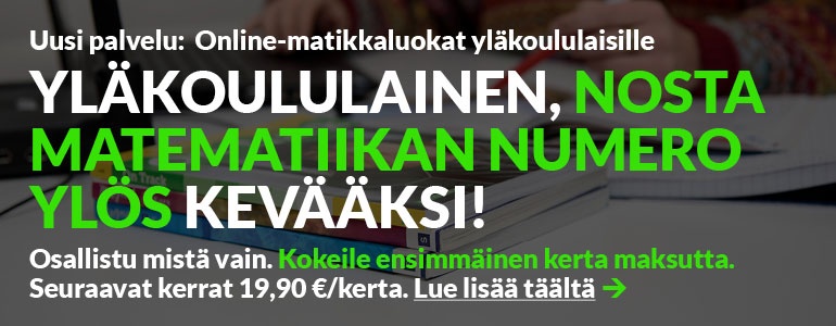 Online-matikkaluokat yläkoululaisille