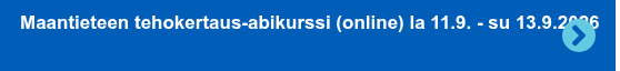 Maantieteen tehokertaus-abikurssi (online) la 11.9. - su 13.9.2026 &nbsp;