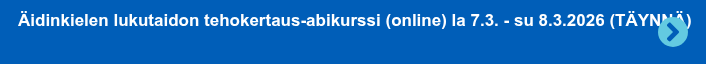 Äidinkielen lukutaidon tehokertaus-abikurssi (online) la 7.3. - su 8.3.2026