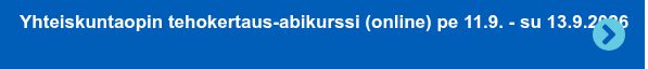 Yhteiskuntaopin tehokertaus-abikurssi (online) pe 11.9. - su 13.9.2026 &nbsp;