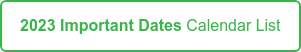 2023 Important Dates Calendar List