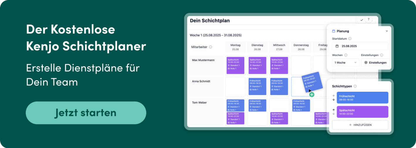 Kenjo Kostenloser Schichtplaner