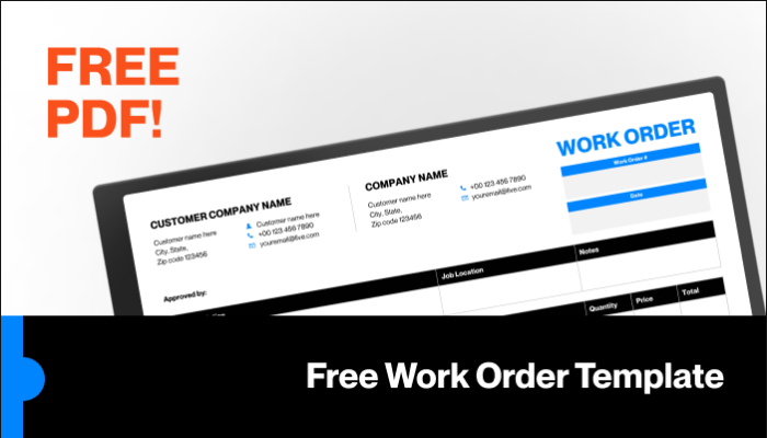 Work order CTA